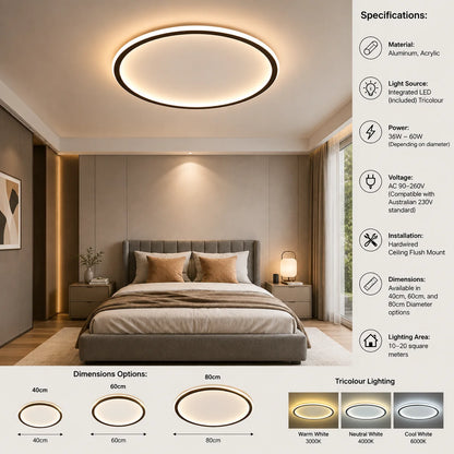 Ceiling Light Integrated LED Ring Flush Mount