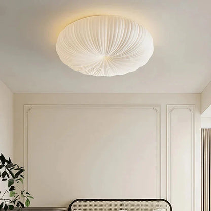 Ceiling Light Pleated Integrated Warm White LED Flush Mount