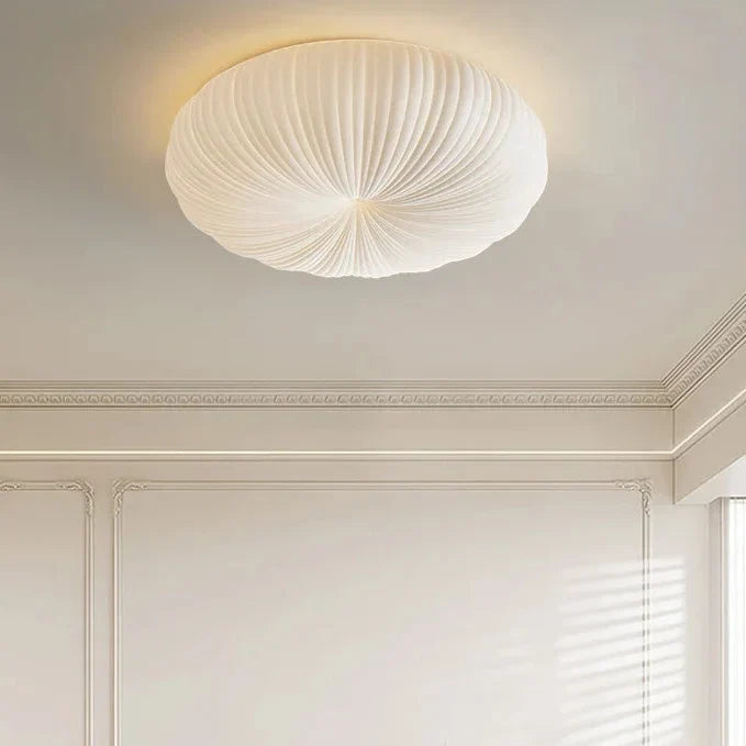 Ceiling Light Pleated Integrated Warm White LED Flush Mount