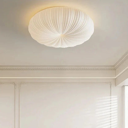 Ceiling Light Pleated Integrated Warm White LED Flush Mount