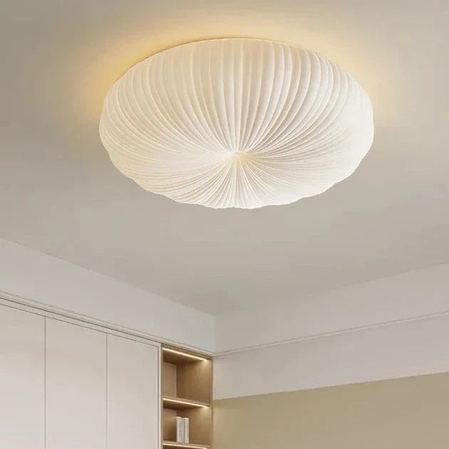 Ceiling Light Pleated Integrated Warm White LED Flush Mount