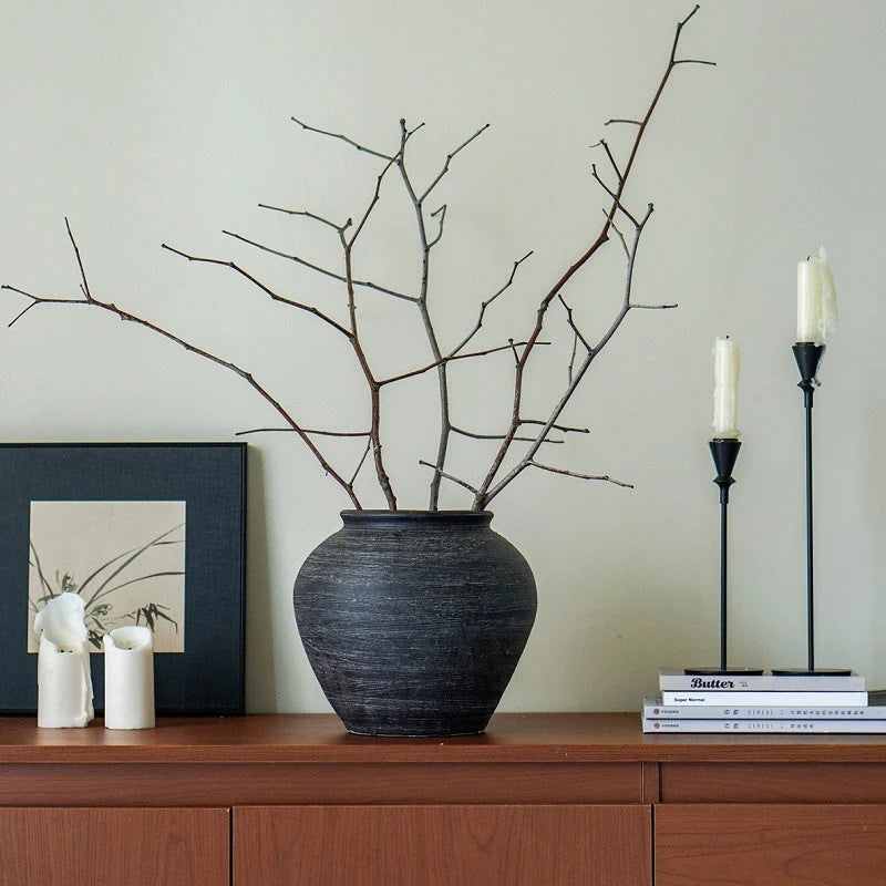 Ceramic Vase Handcrafted Matte Rustic Finish