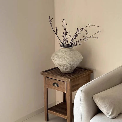 Ceramic Vase Handcrafted Textured Stone Finish