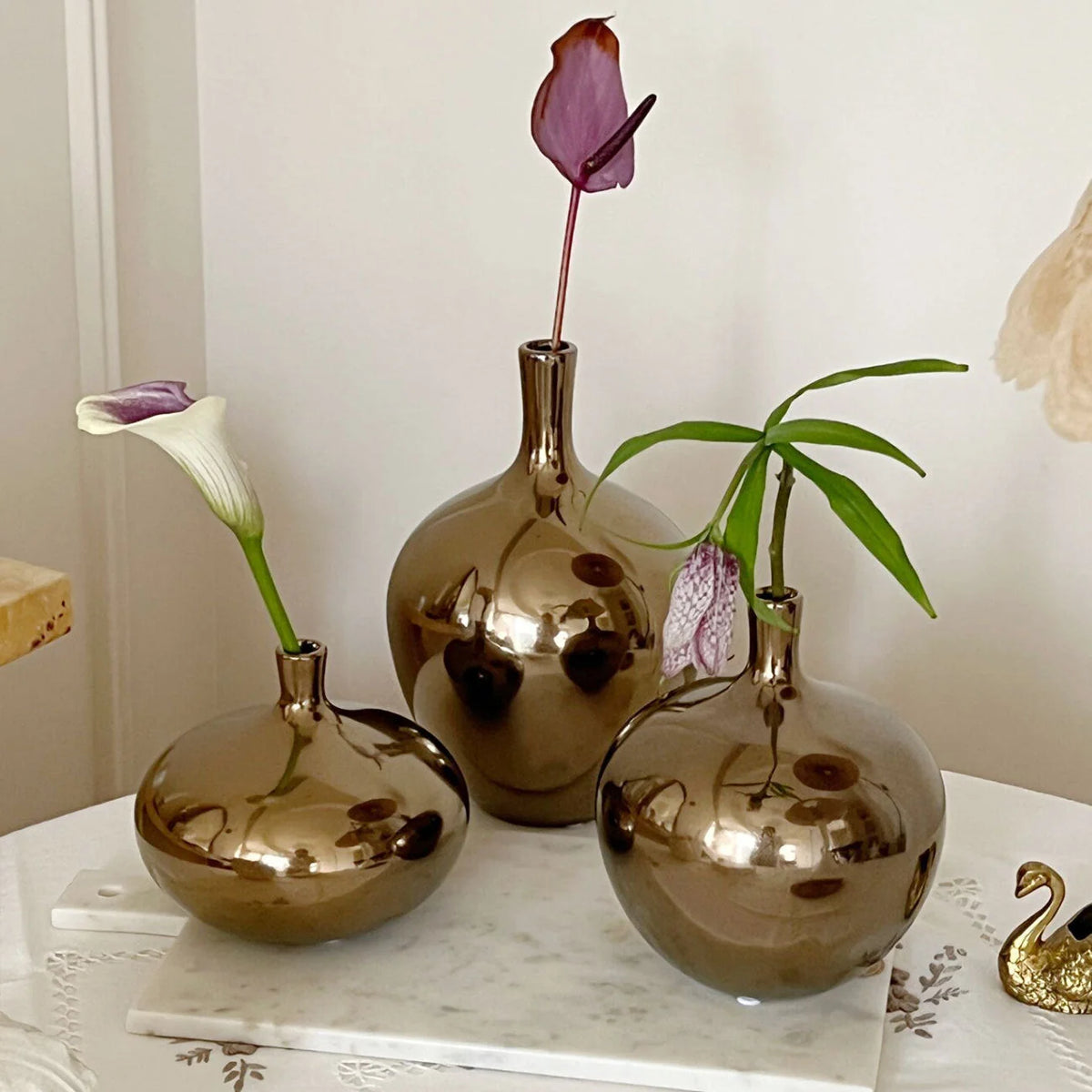 Ceramic Vase Modern Sculptural Silhouette Sleek Finish