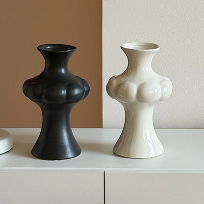 Ceramic Vase Sculptural Centerpiece 22.5 cm