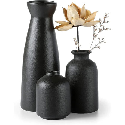 Ceramic Vase Set Modern Boho Set of 3