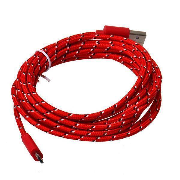 Charging Cable 10-Foot Braided Tangle-Free Lightning Connector