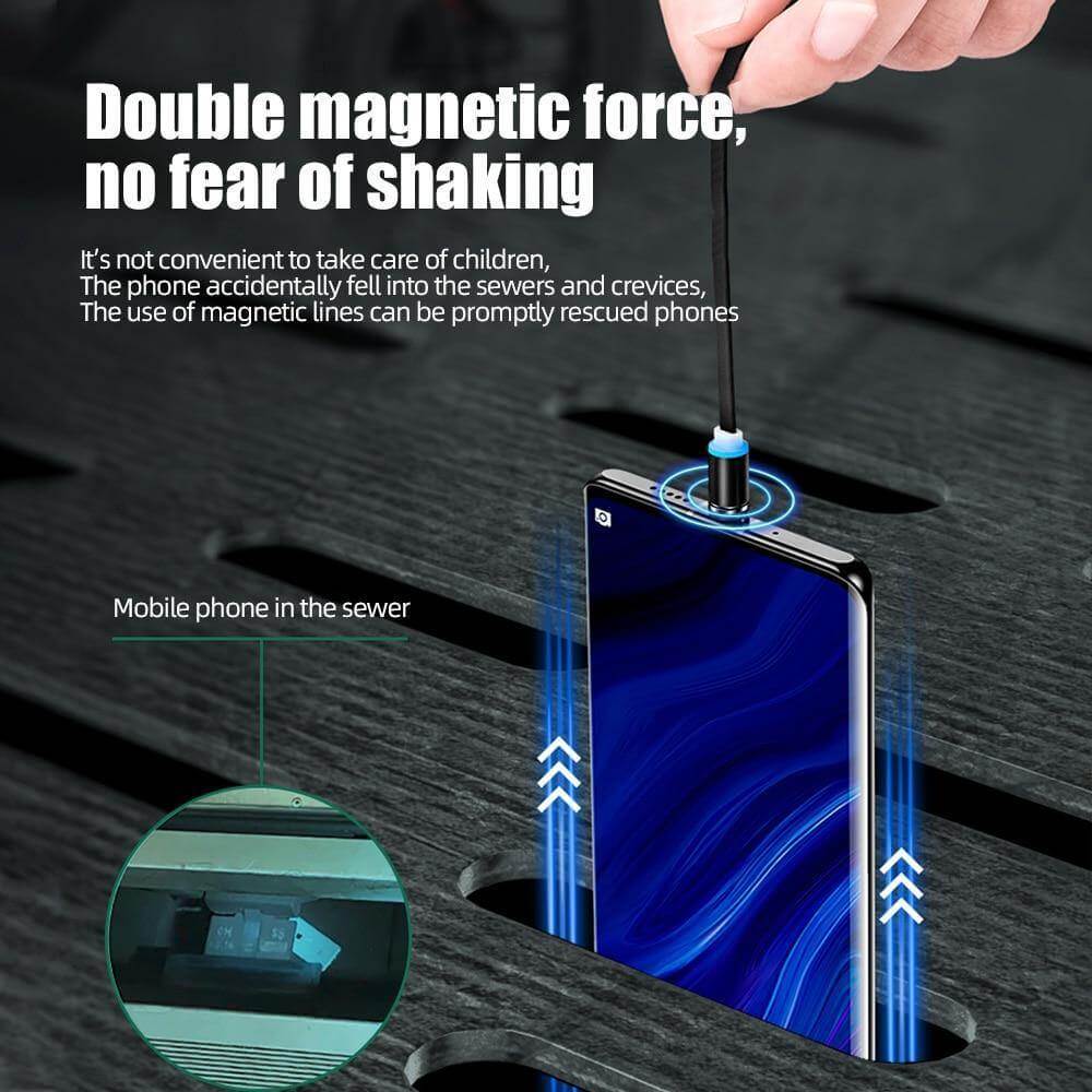 Charging Cable Retractable Magnetic 3-in-1.