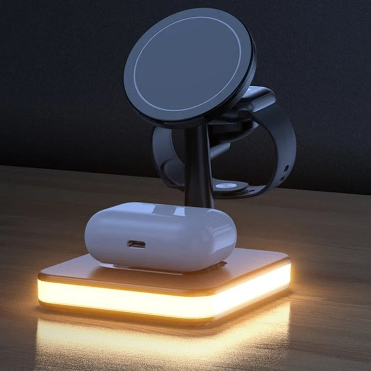 Charging Dock Lamp Wireless Phone & Smartwatch 25W