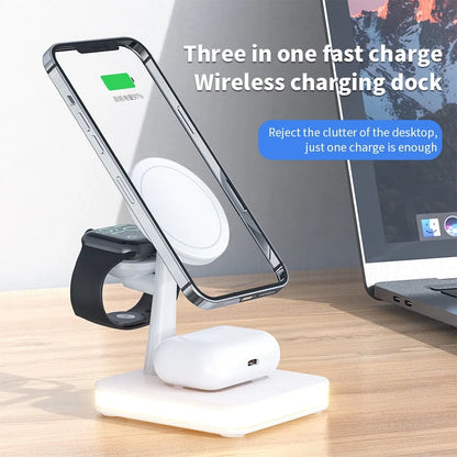 Charging Dock Lamp Wireless Phone & Smartwatch 25W