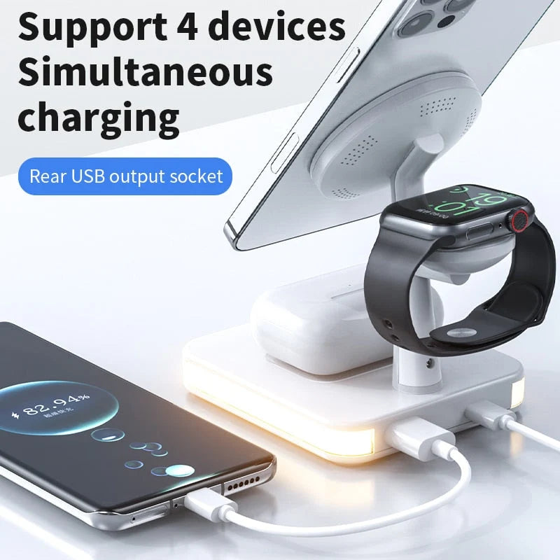 Charging Dock Lamp Wireless Phone & Smartwatch 25W