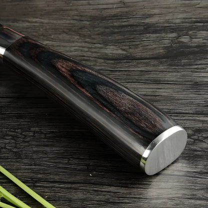 Chef Knife Set High-Carbon Damascus Steel Full Tang
