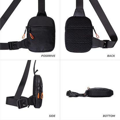 Chest Sling Bag Compact & Waterproof Multiple Compartments