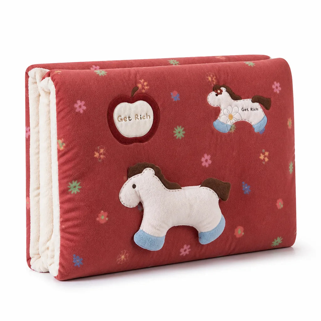 Children's Bedding Set Plush Microfiber Fleece Animal Appliques