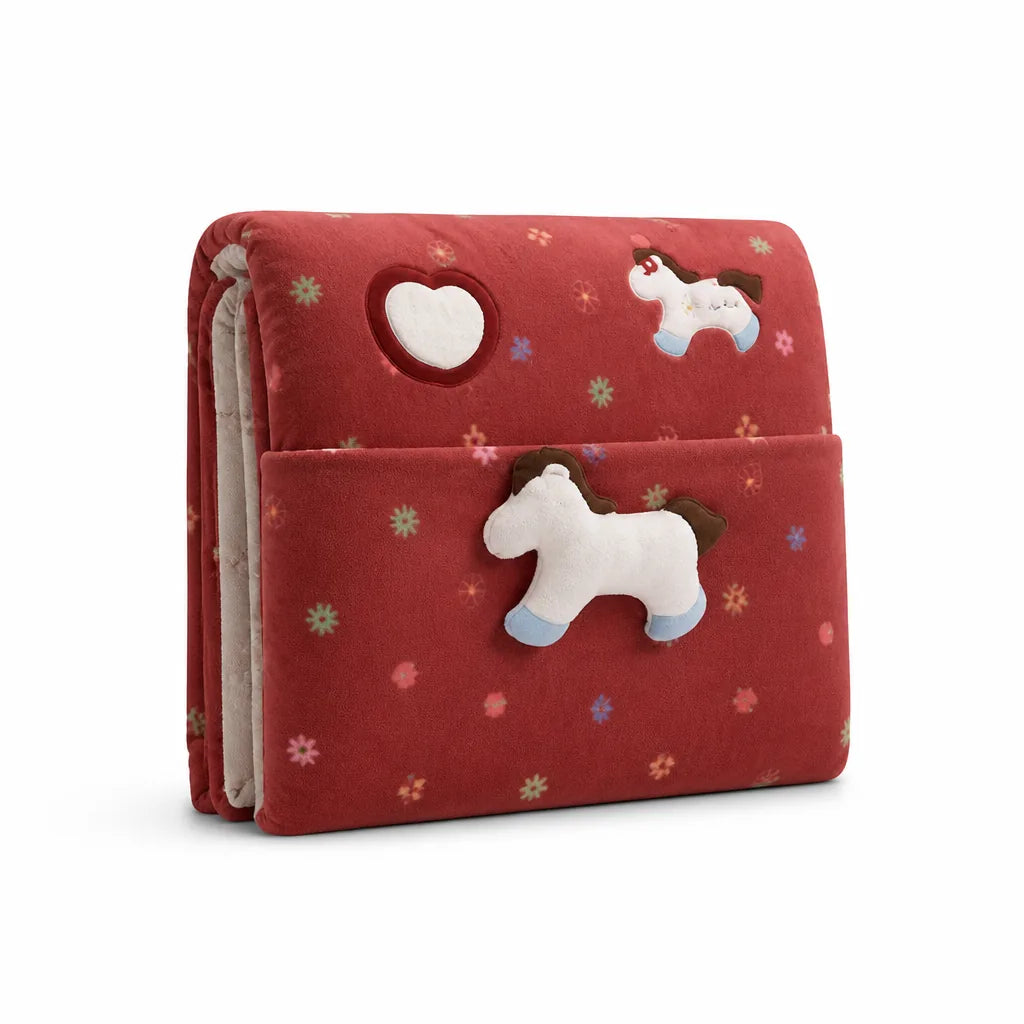 Children's Bedding Set Plush Microfiber Fleece Animal Appliques
