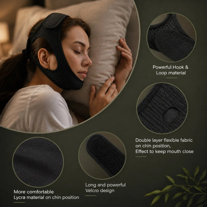 Chin Strap Anti-Snoring Neoprene Adjustable Velcro