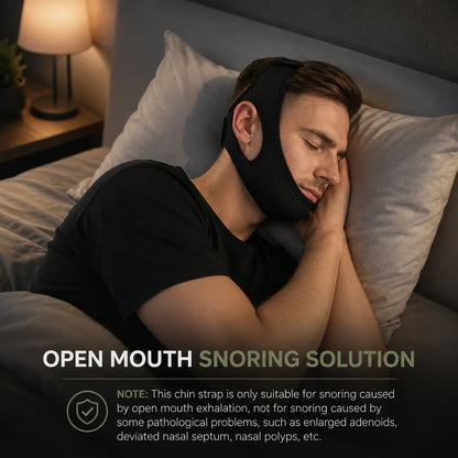 Chin Strap Anti-Snoring Neoprene Adjustable Velcro
