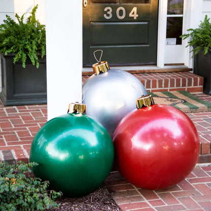 Christmas Baubles Jumbo Shatterproof Indoor & Outdoor