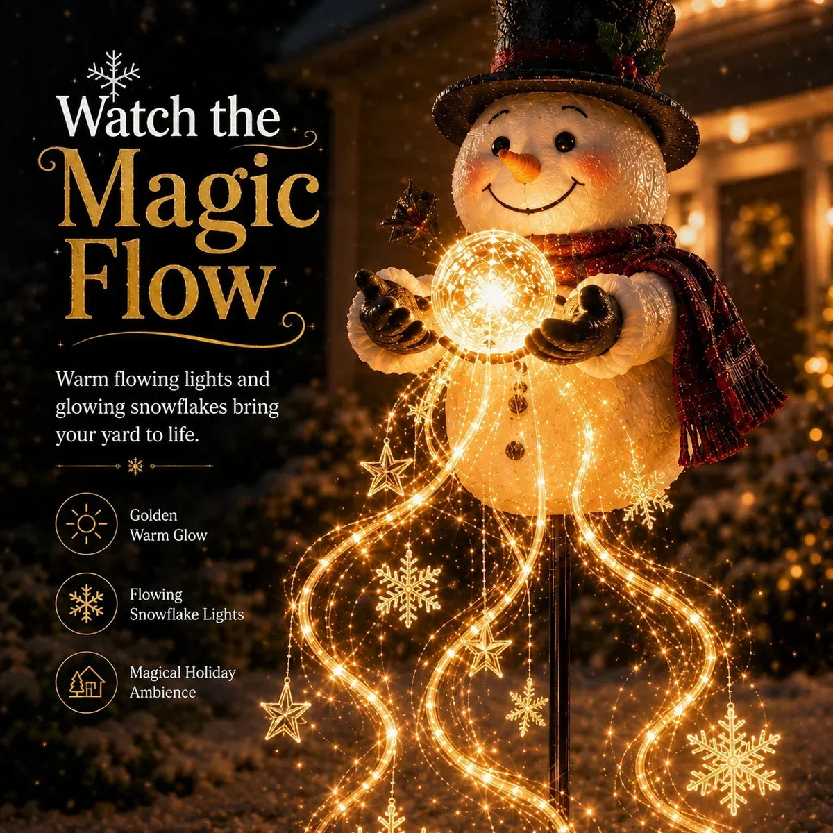 Christmas Garden Light Stake Animated Flowing LED