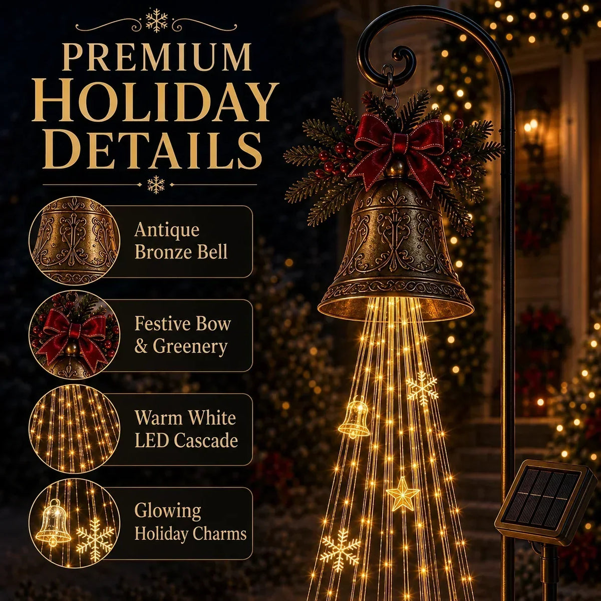 Christmas Garden Light Stake Animated Flowing LED