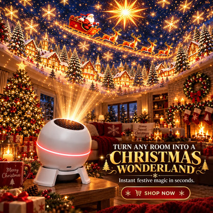 Christmas Light Projector Moving Patterns USB Powered Compact Design