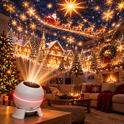Christmas Light Projector Moving Projections USB Powered Compact Design