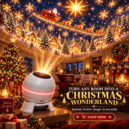 Christmas Light Projector Moving Projections USB Powered Compact Design