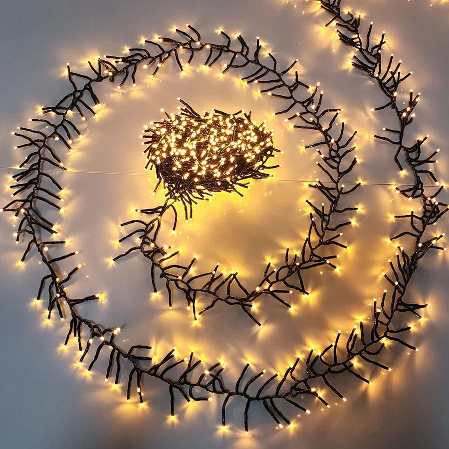Christmas Lights 1000 Warm White LEDs Flexible Weather-Resistant