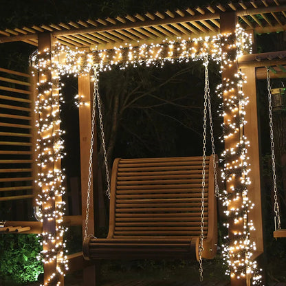 Christmas Lights 1000 Warm White LEDs Flexible Weather-Resistant