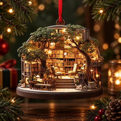 Christmas Ornament Double-Sided Clear Acrylic