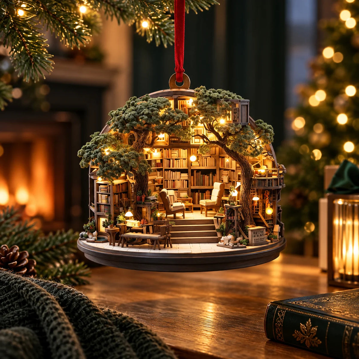 Christmas Ornament Double-Sided Clear Acrylic