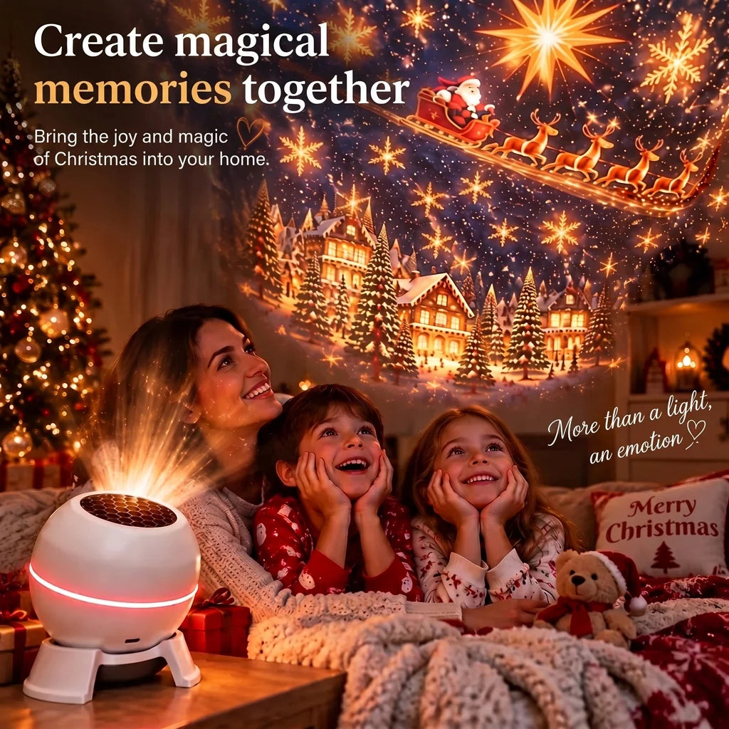 Christmas Projector Animated Patterns USB Powered Indoor Decor