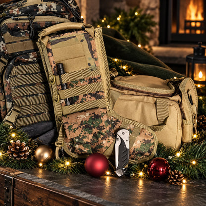 Christmas Stocking Tactical Nylon MOLLE Webbing
