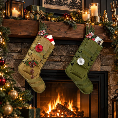 Christmas Stocking Tactical Nylon MOLLE Webbing