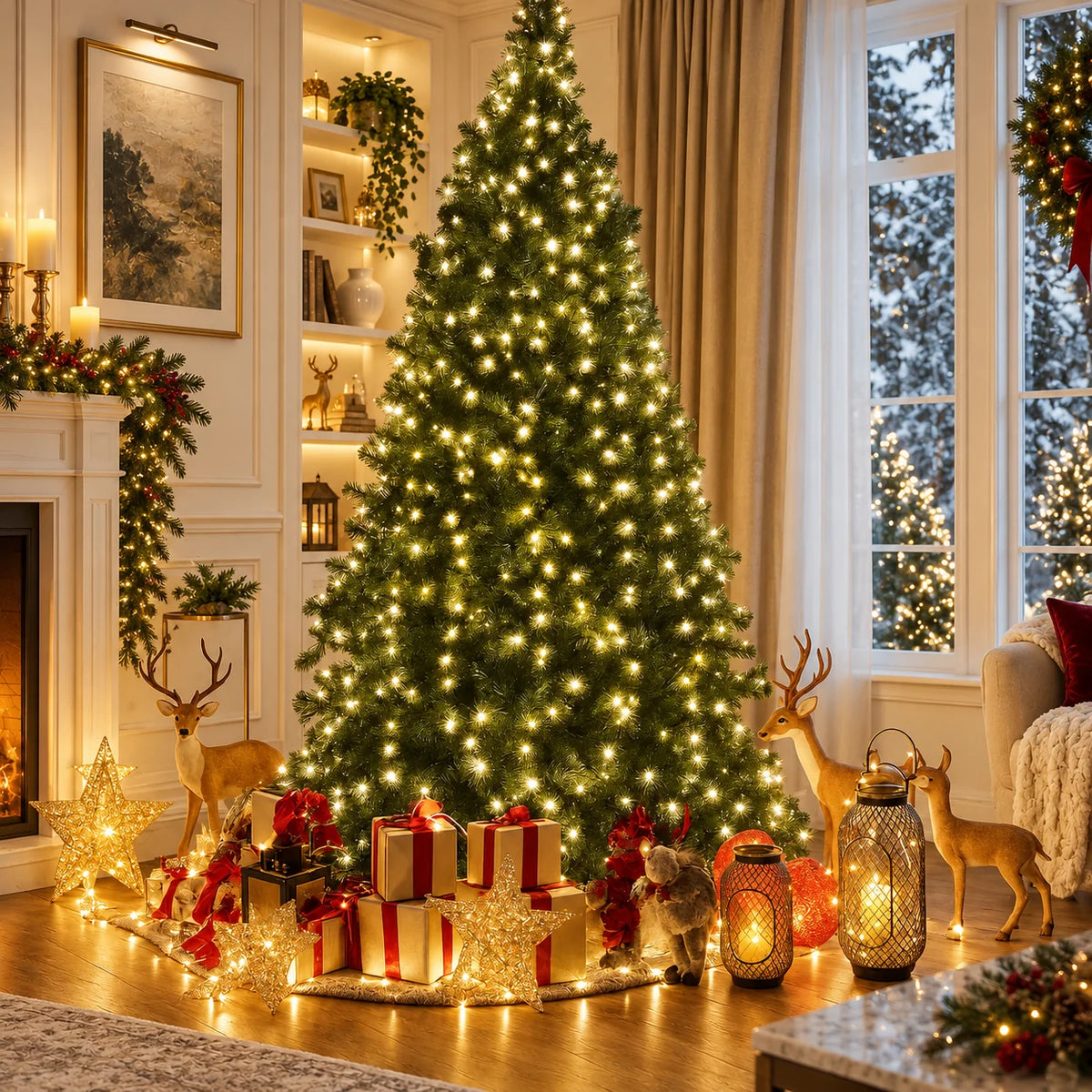 Christmas String Lights App-Controlled Music Sync Multicolor