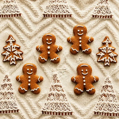 Christmas Sweater Oversized Soft Knit Light Brown