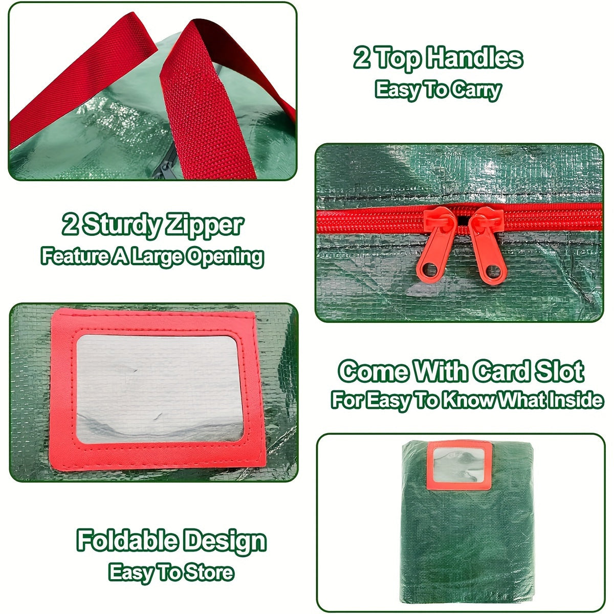 Christmas Tree Storage Bag Waterproof & Reinforced Seams