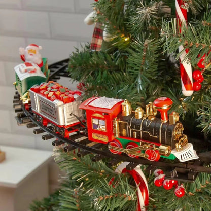 Christmas Tree Train Lights & Music Tree-Mounted Rail