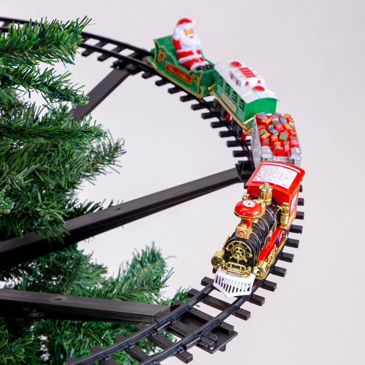 Christmas Tree Train Lights & Music Tree-Mounted Rail