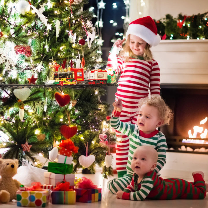 Christmas Tree Train Lights & Music Tree-Mounted Rail