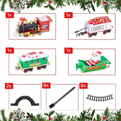 Christmas Tree Train Lights & Music Tree-Mounted Rail