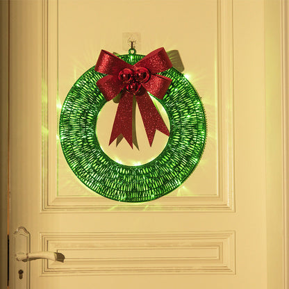 Christmas Wreath LED Illuminated Battery-Powered 50cm