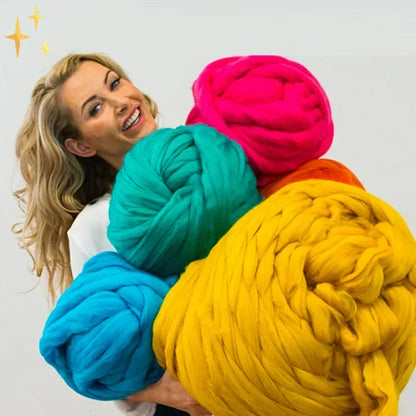 Chunky Wool Yarn Ultra-Soft 1 Kg