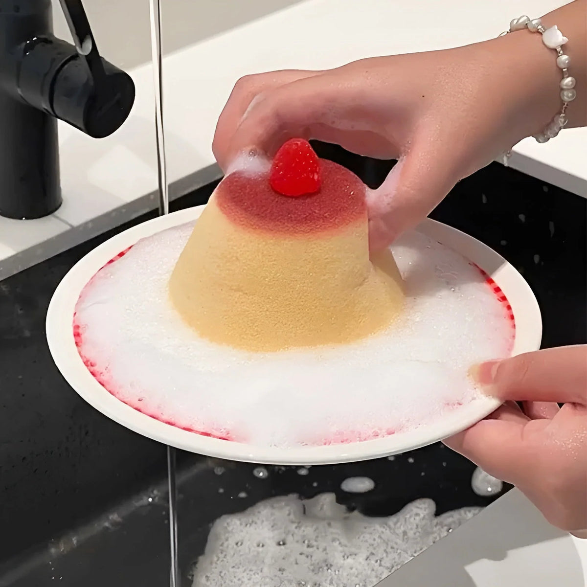 Cleaning Sponge Non-Scratch Reusable Dessert Design