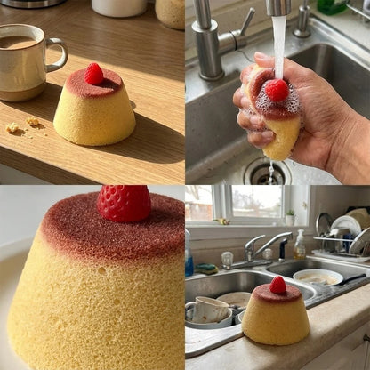 Cleaning Sponge Non-Scratch Reusable Dessert Design