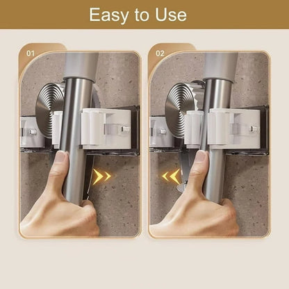 Cleaning Tool Rack Suction Cup Mount With Hooks