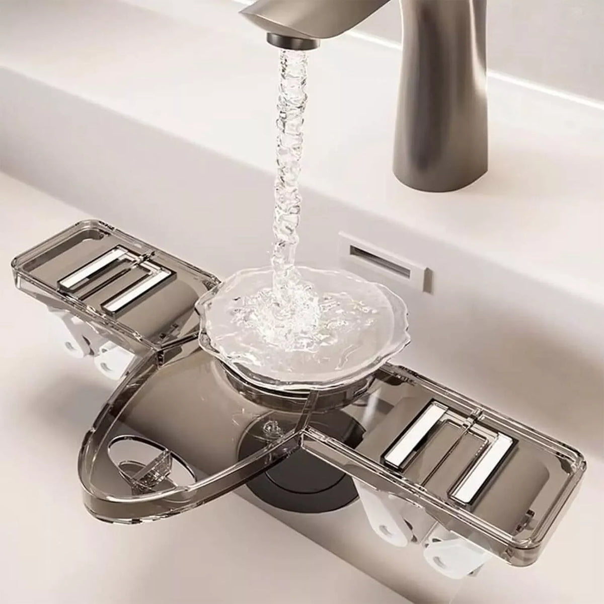 Cleaning Tool Rack Suction Cup Mount With Hooks