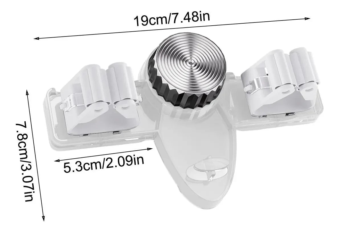 Cleaning Tool Rack Suction Cup Mount With Hooks