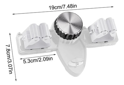 Cleaning Tool Rack Suction Cup Mount With Hooks