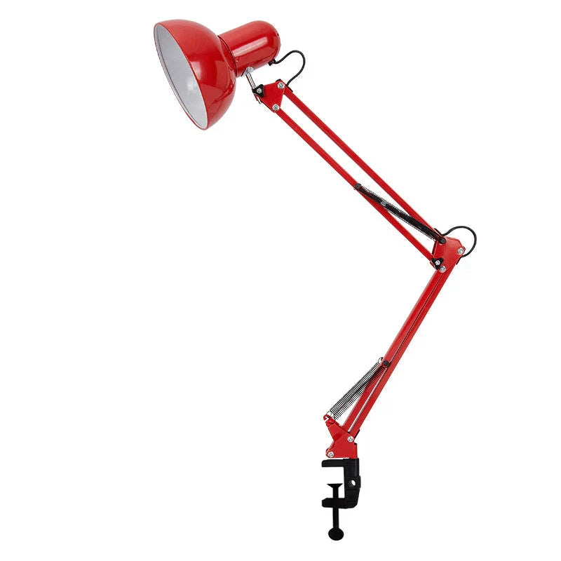 Clip-On Desk Lamp Adjustable Swing Arm & Pivoting Head